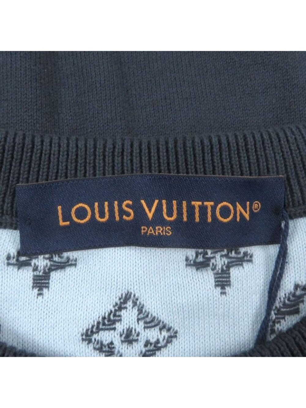 Louis Vuitton 2024 1 Afapp Monogram Gradient Crewneck Sweater Knit Blue Grey - Picture 4 of 9